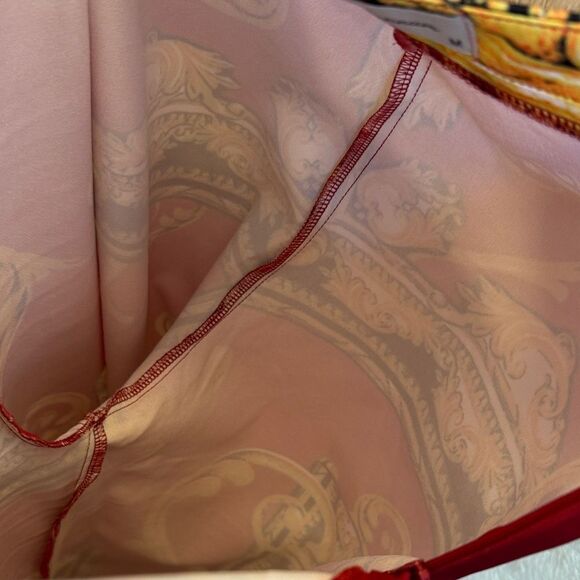 Baroque Print Red Pants - Picture 6 of 8